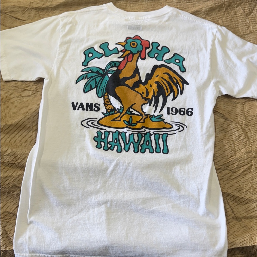 White Vans Aloha Graphic T-Shirt